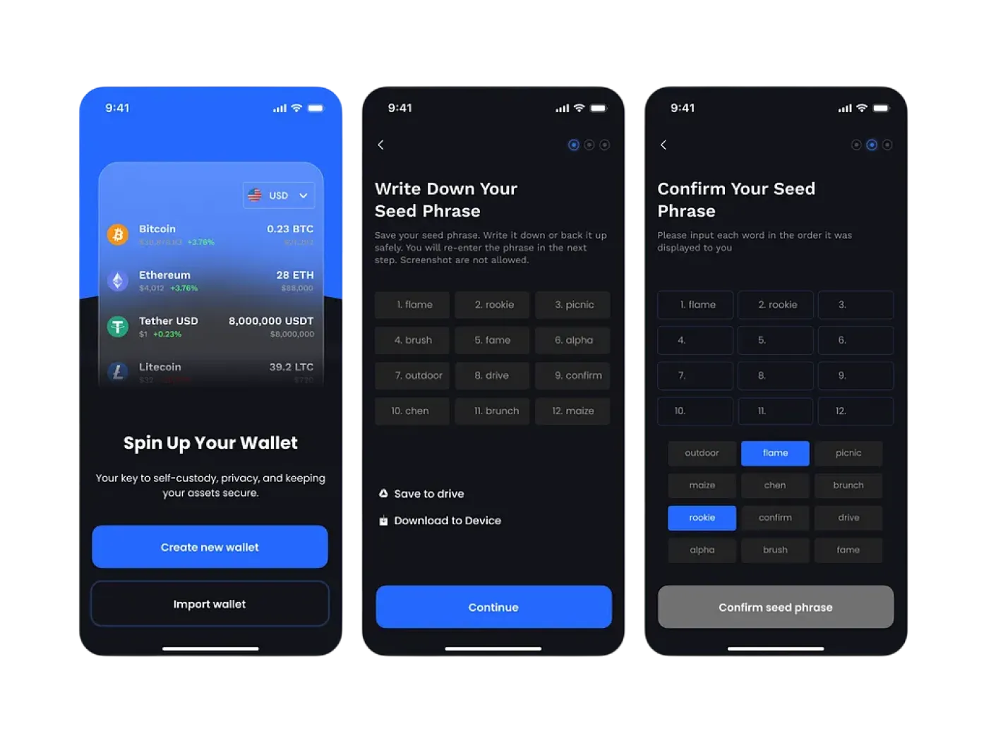 Enterprise Non-Custodial Mobile Wallet
