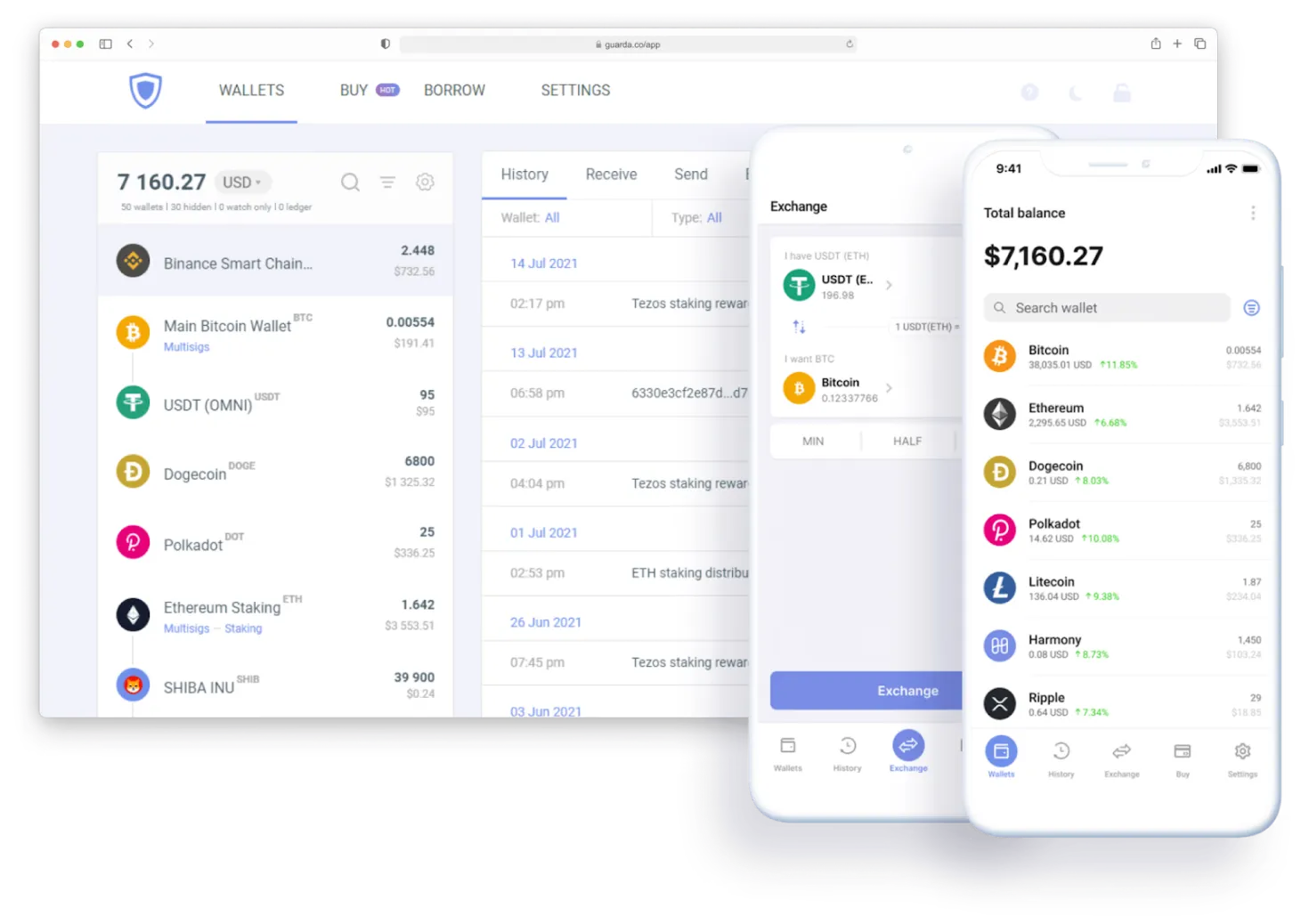 Multi-Asset Web Wallet